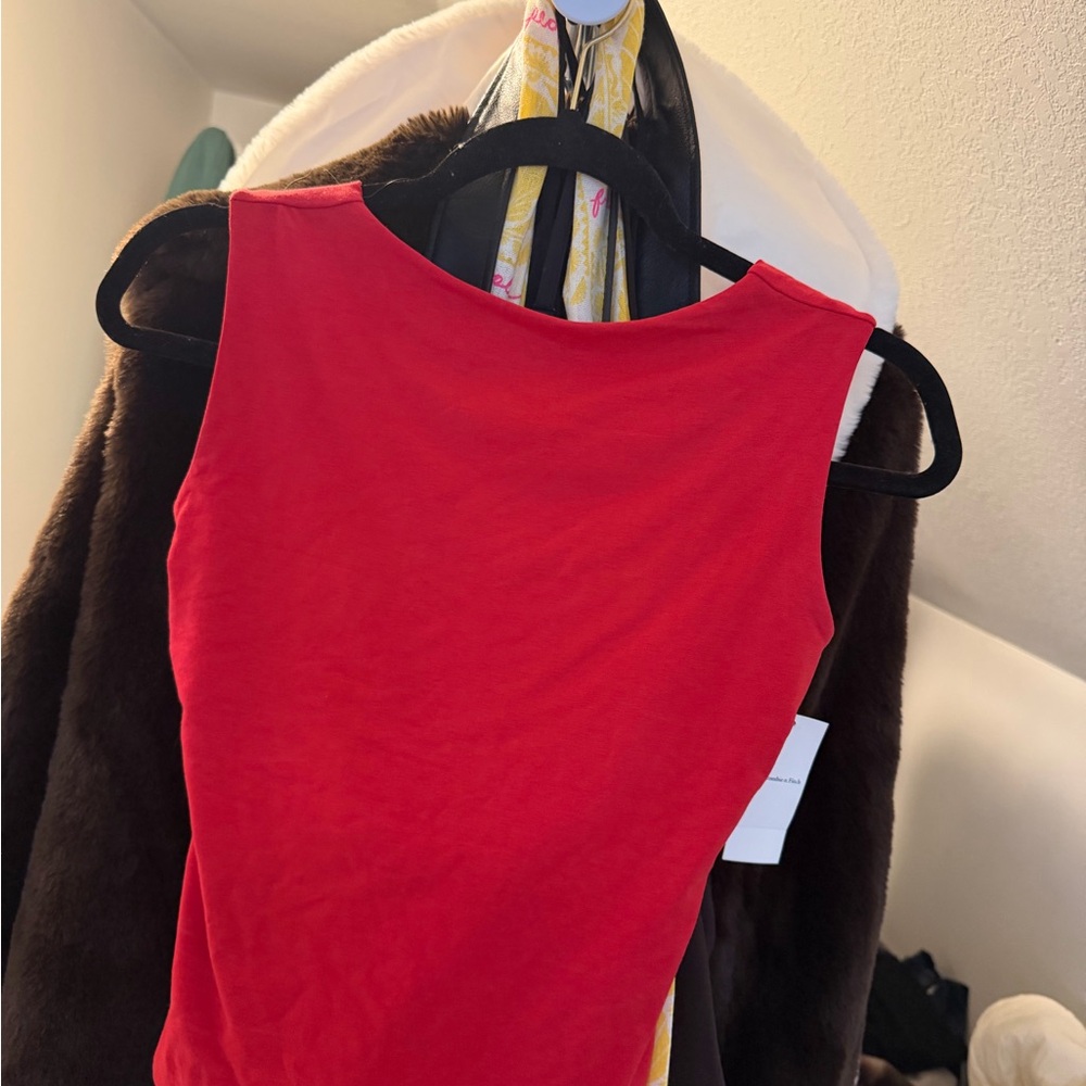 Abercrombie & Fitch Red Tank Top